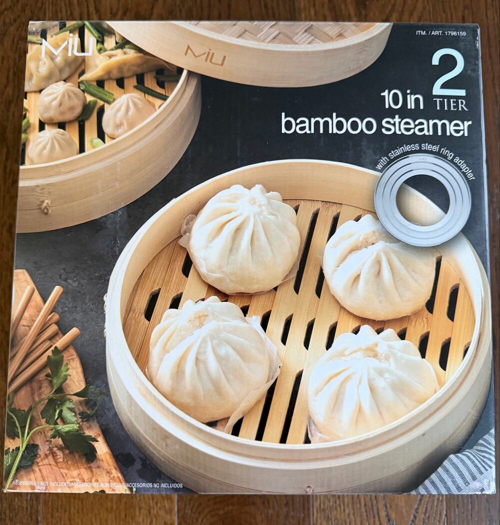 Miu Set 2 Tier 10in Bamboo Steamer